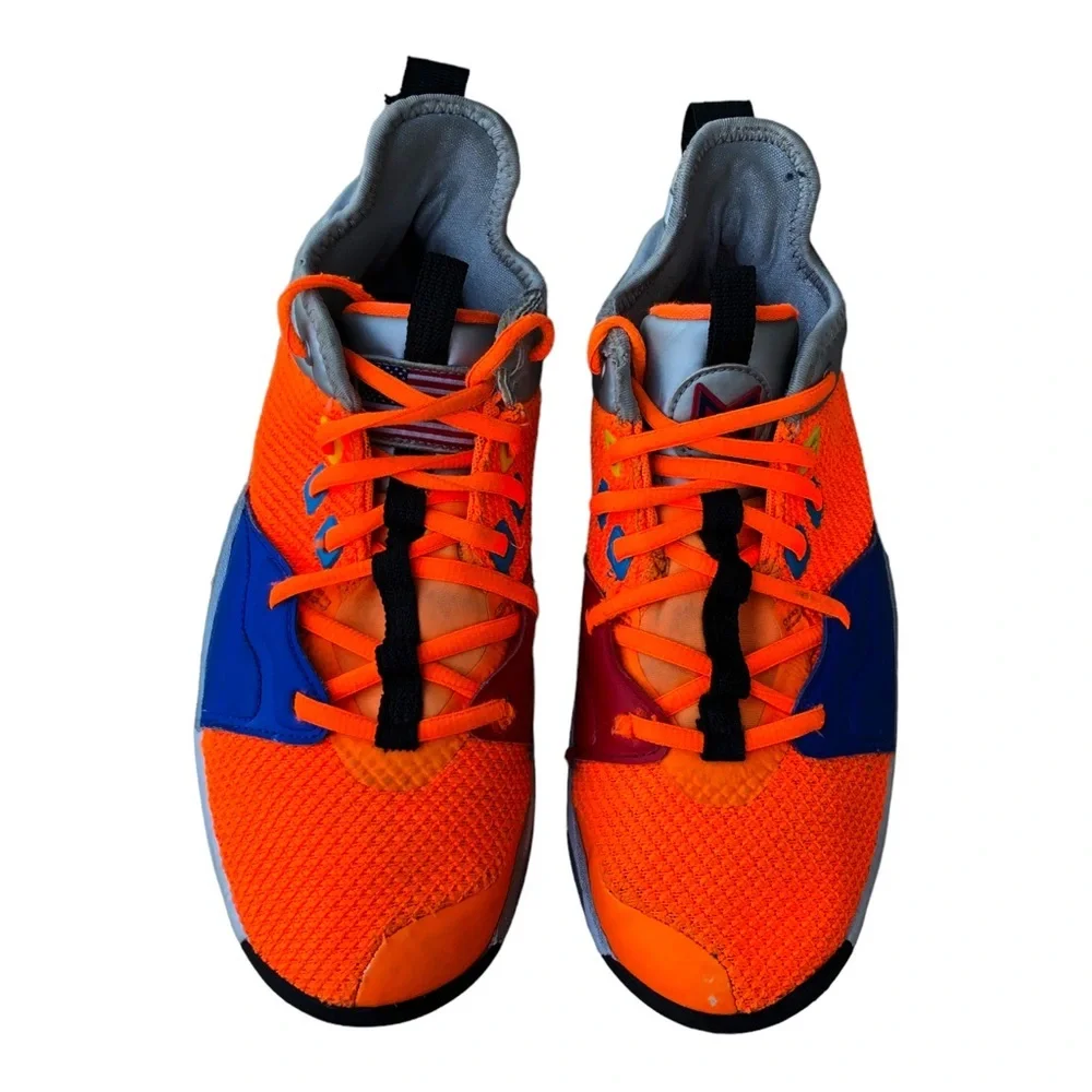 Nike PG Paul George 3 NASA GS Black Orange Basketball Shoes Sz‎ 6.5 Y CI8…